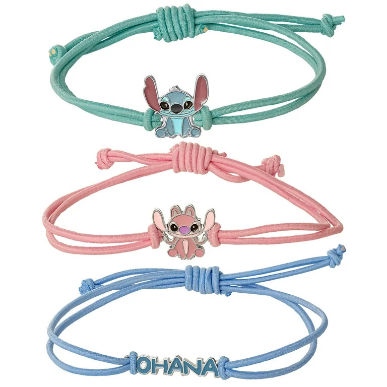 Disney Girls Lilo & Stitch Best Friends Bracelet Set of 3 | Walmart (US)