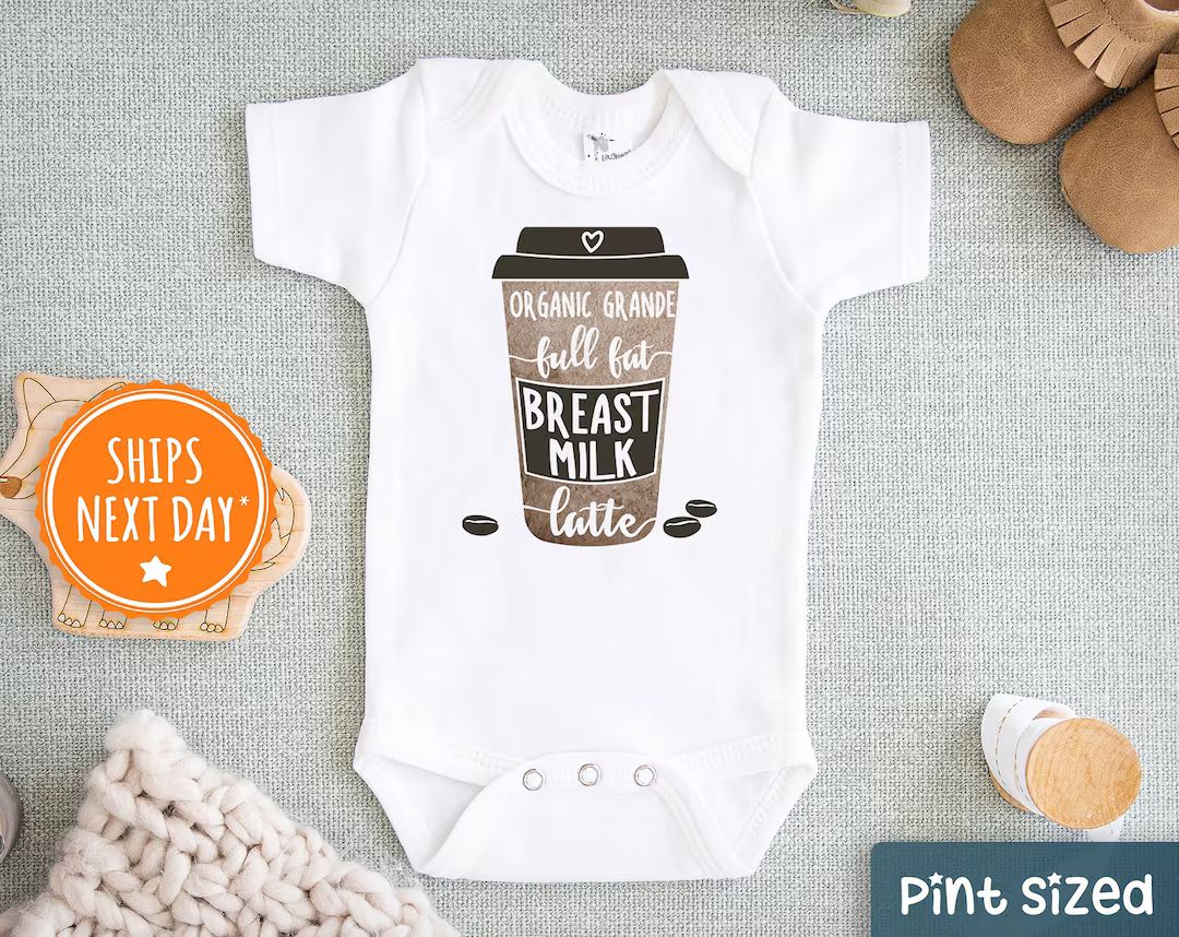 Breast Milk Latte Baby Onesie® Cute Latte Onesie® Coffee - Etsy | Etsy (US)