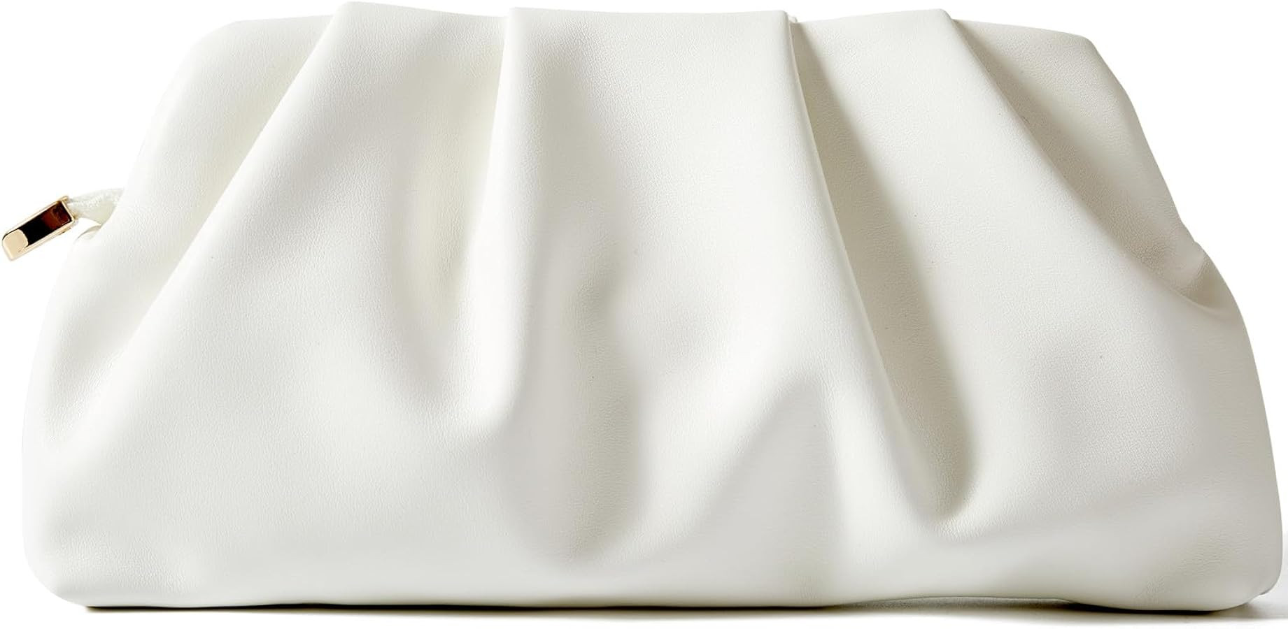 Evening Bag for Women Ruched Clutch Purse Detachable Metal Chain Crossbody Bag | Amazon (US)