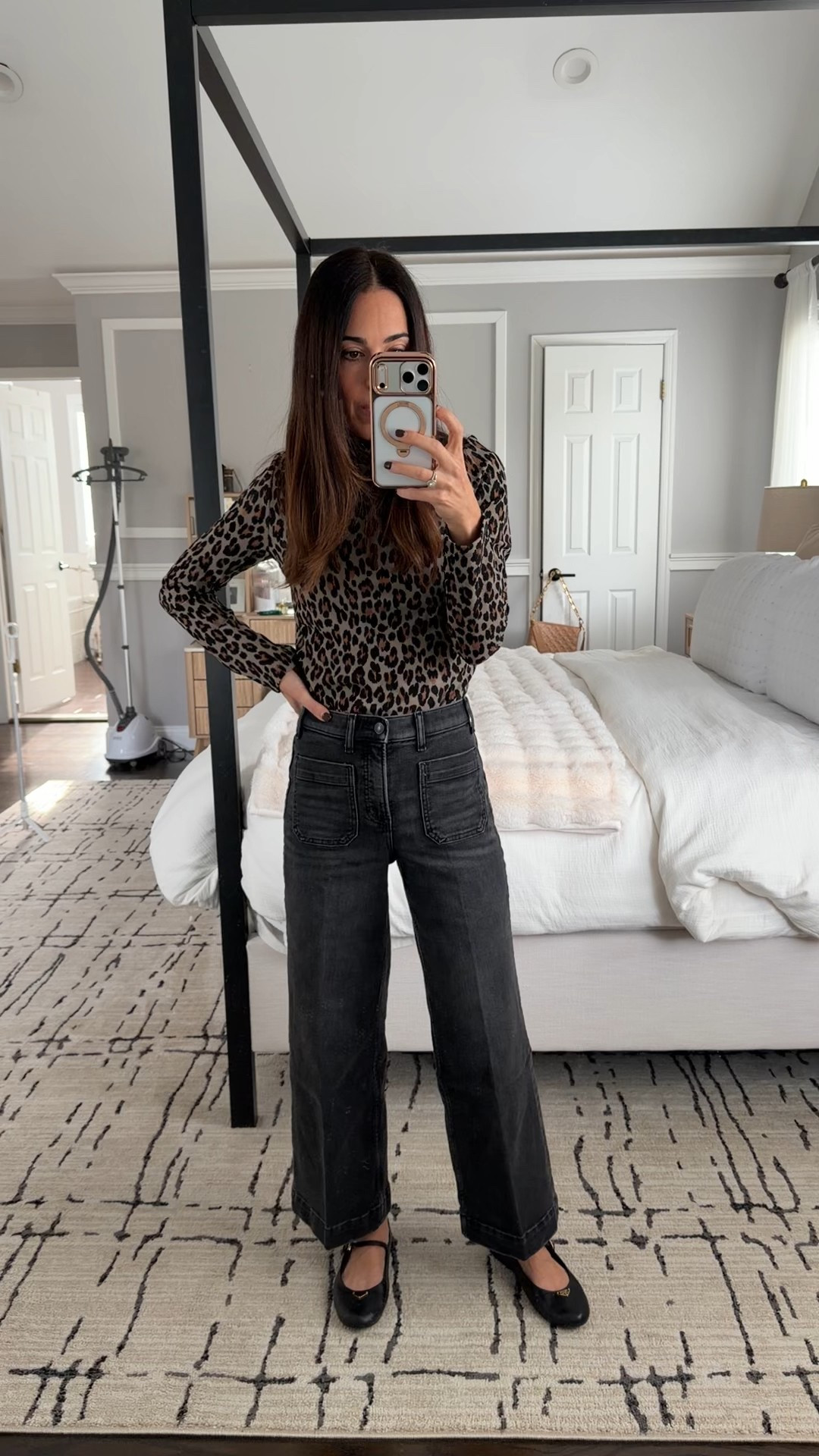 These SPANXshape Authentic 360 cropped wide leg jeans are hands-down my favorite pair 🤍
The length is PERFECT — I can wear flats, sneakers, or dress them up without hemming.
They’re flattering, have stretch, and still hold their shape (no bagging by the end of the day 🙌).
I now own two washes because they’re that good.
• Wearing size XS
• True everyday → dressed-up denim
✨ Use code MRSCASUALXSPANX for 15% off your first purchase ✨
@spanx #spanxpartner 

#LTKootd #LTKOver40 #LTKmomlife