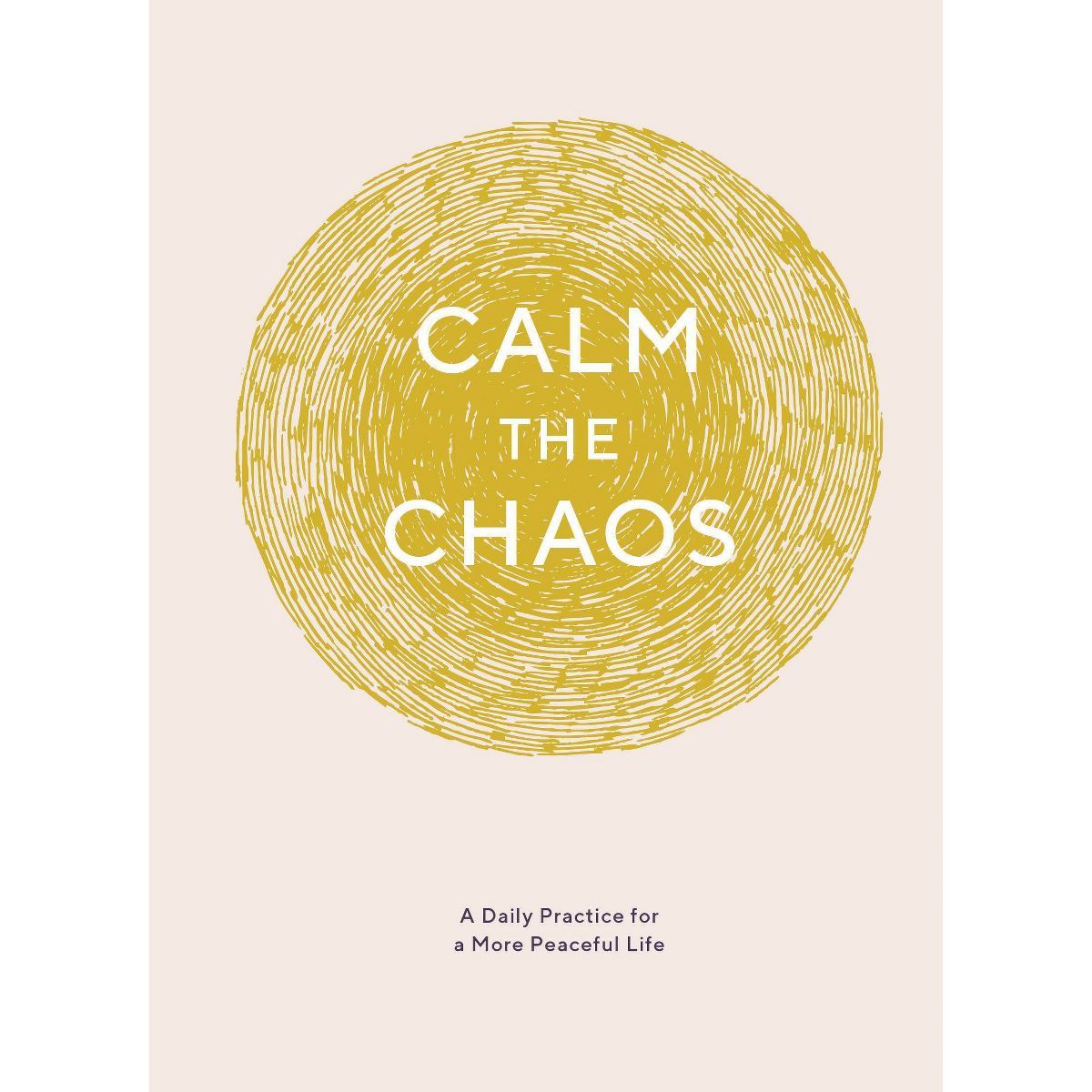 Calm the Chaos Journal Planner Blush/Gold/White | Target