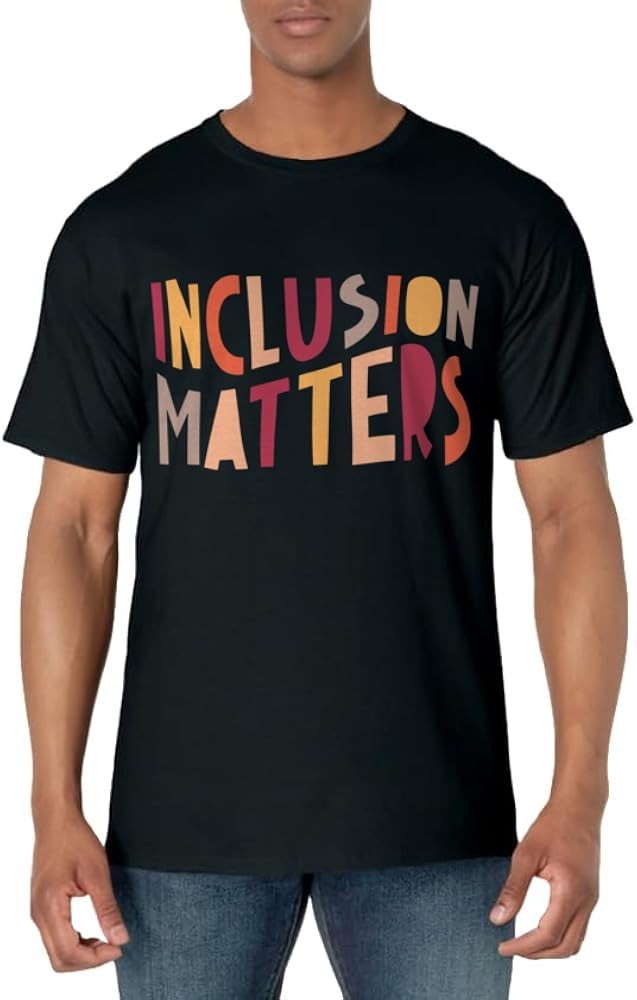 Vintage Inclusion Matters Positive Diversity Kindness Matter T-Shirt | Amazon (US)