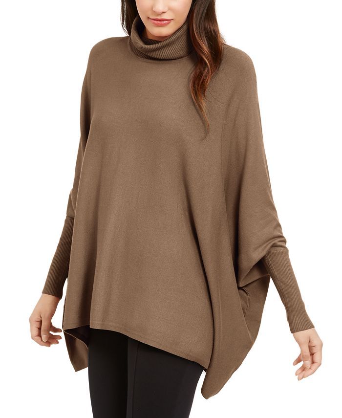 Alfani Turtleneck Poncho Sweater, Created for Macy's & Reviews - Sweaters - Women - Macy's | Macys (US)