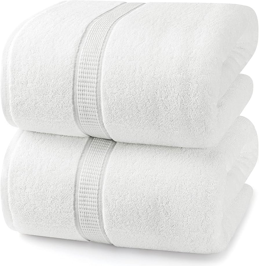 Utopia Towels - Luxurious Jumbo Bath Sheet 2 Piece - 600 GSM (35X70 Inches) 100% Ring Spun Cotton... | Amazon (US)