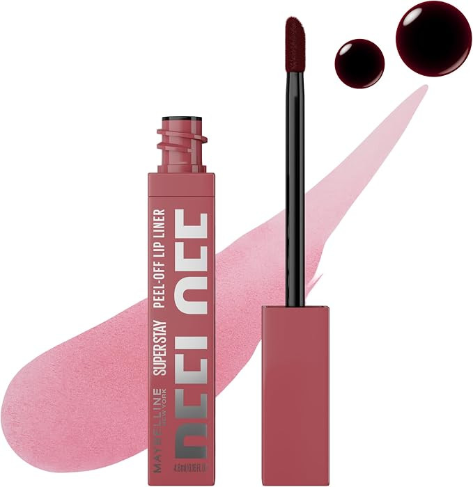 MAYBELLINE Super Stay Peel Off Lip Liner Lip Stain, Up to 24H Tattoo-Like Wear, Transfer-Proof Ma... | Amazon (US)