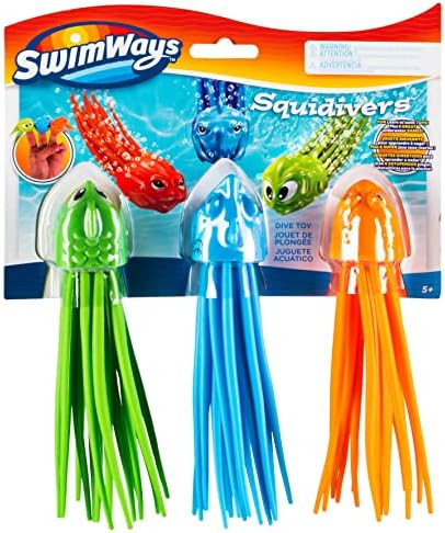 SwimWays SquiDivers Kids Pool Diving Toys, 3 Pack, Bath Toys & Pool Party Supplies for Kids Ages ... | Amazon (US)