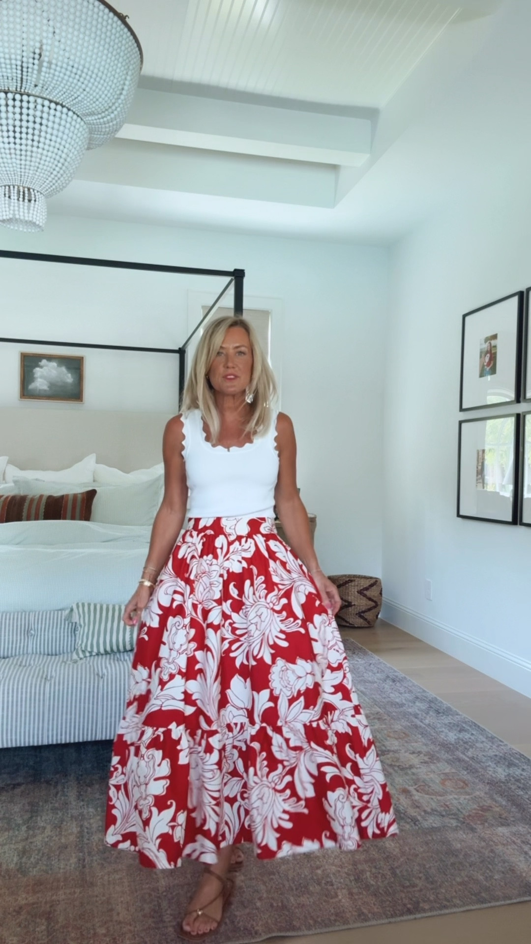 This red and white maxi skirt was an instant add to cart! Love how comfy and versatile it is.
Skirt: 2P

#LTKootd #LTKOver40 #LTKSeasonal