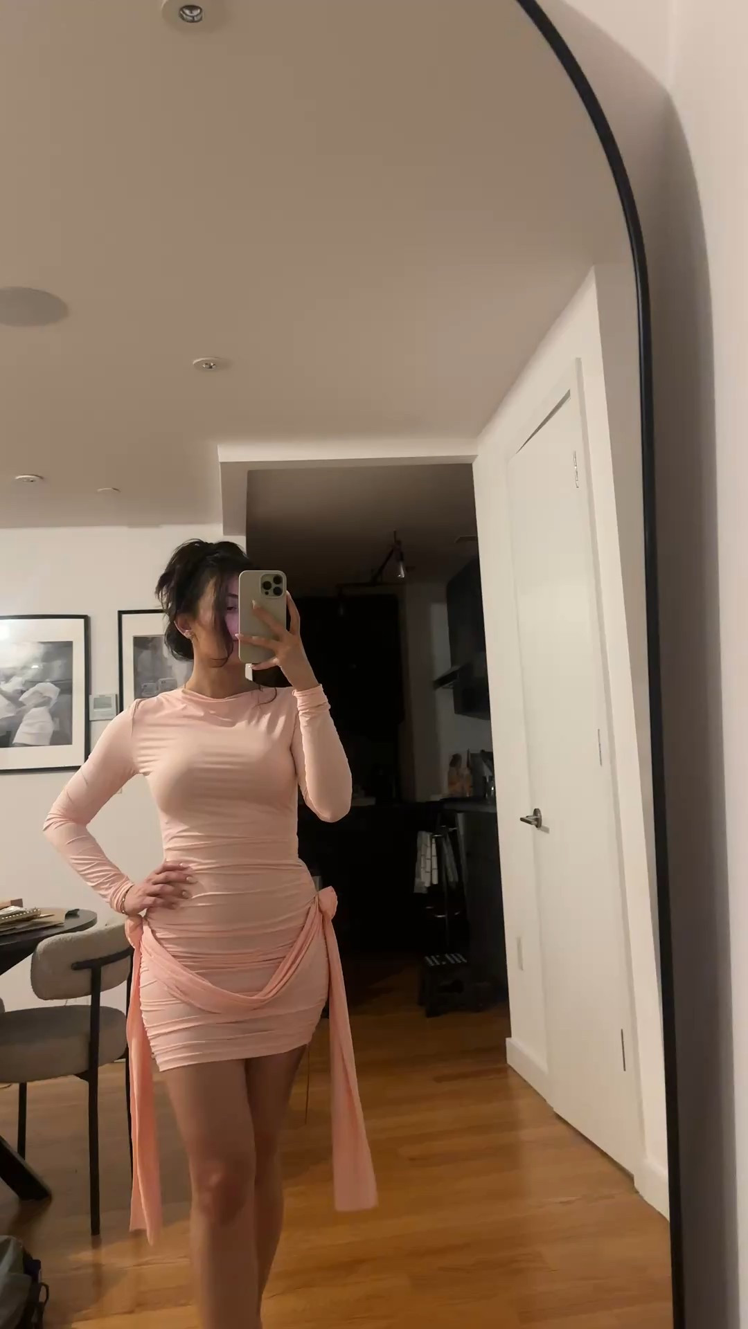 This long-sleeve mini hugs in all the right places and gives that effortless drape moment I love.  Linking this exact dress 💗 

#LTKStyleTip #LTKBeauty #LTKFindsUnder100

#LTKHoliday #LTKgrwm #LTKFindsUnder100