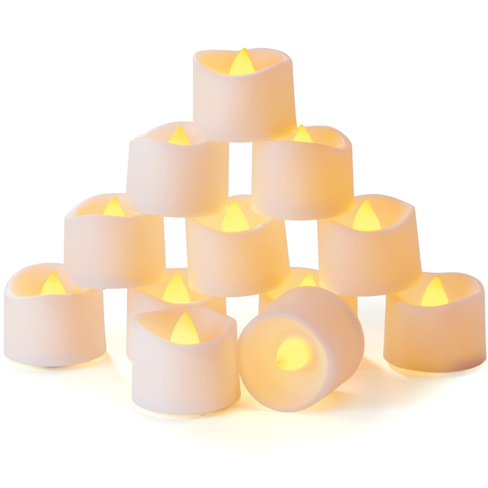 Homemory Timer Tea Lights Candles Battery Operated, 6H Timer Built-in, Auto On Daily, Flameless L... | Amazon (US)