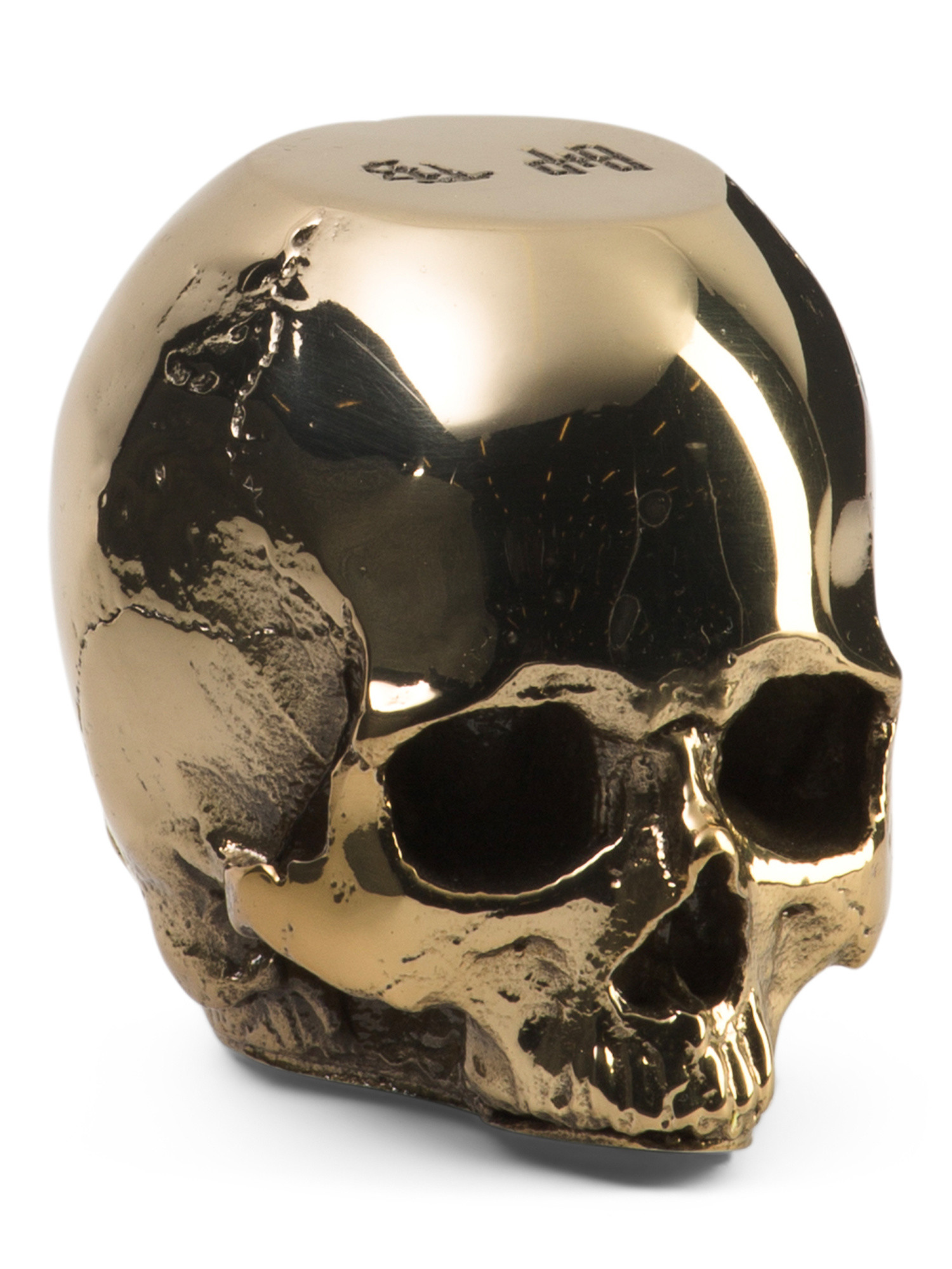 Polished Brass Skull Door Stop | Marshalls