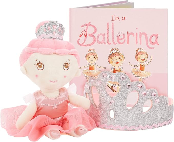 Tickle & Main Ballerina Princess Gift Set, Ballerina Doll, Dance Recital Gifts for Girls | Amazon (US)