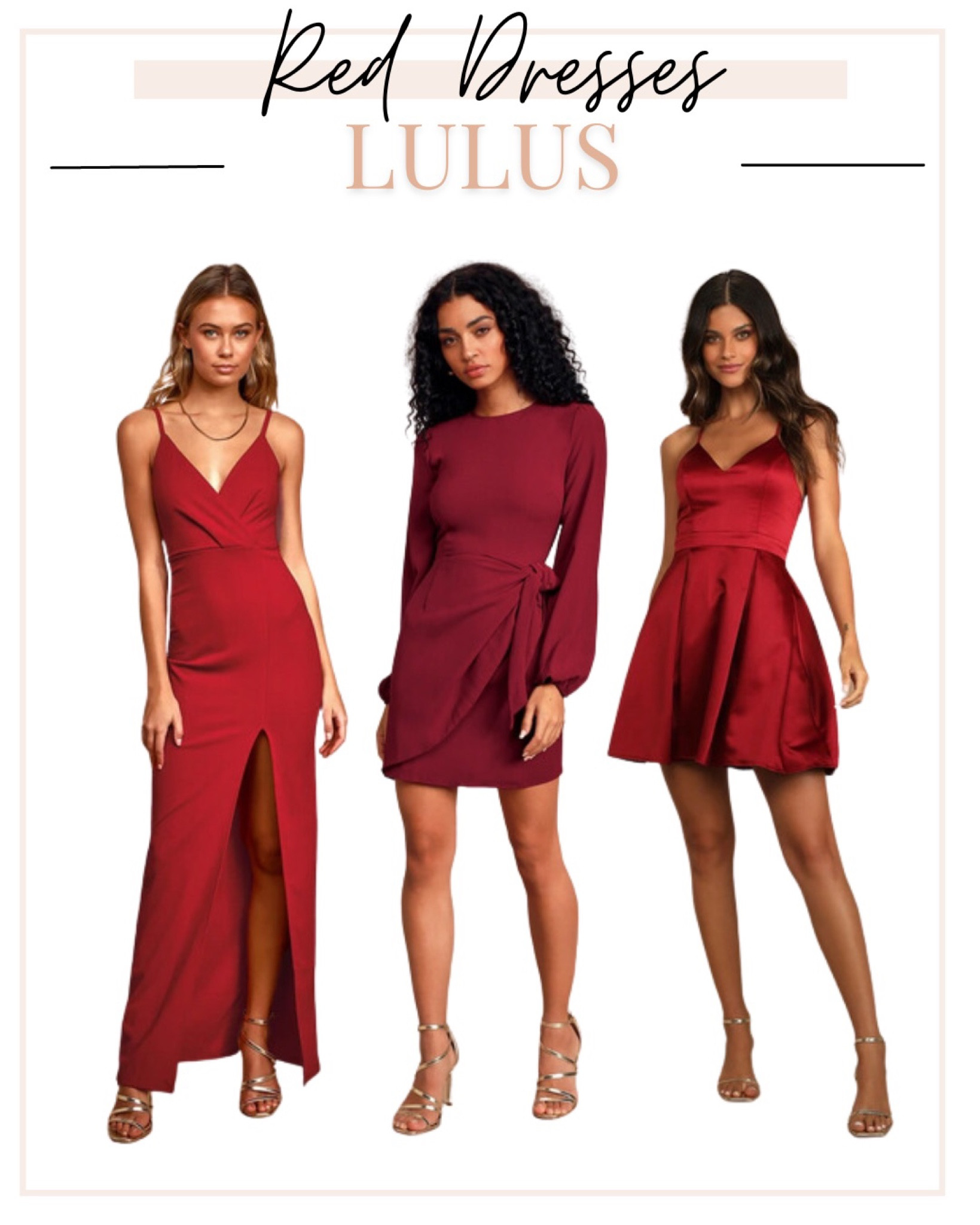 Red Holiday Dresses