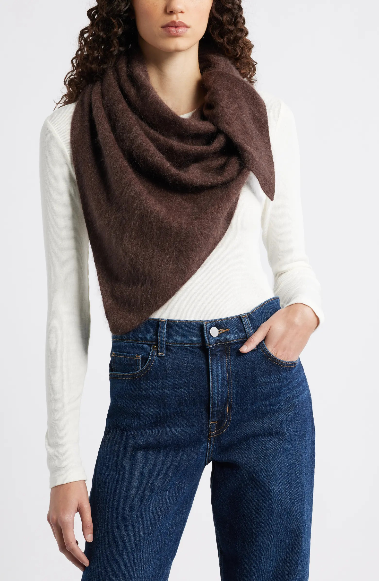Brushed Cashmere Triangle Scarf | Nordstrom