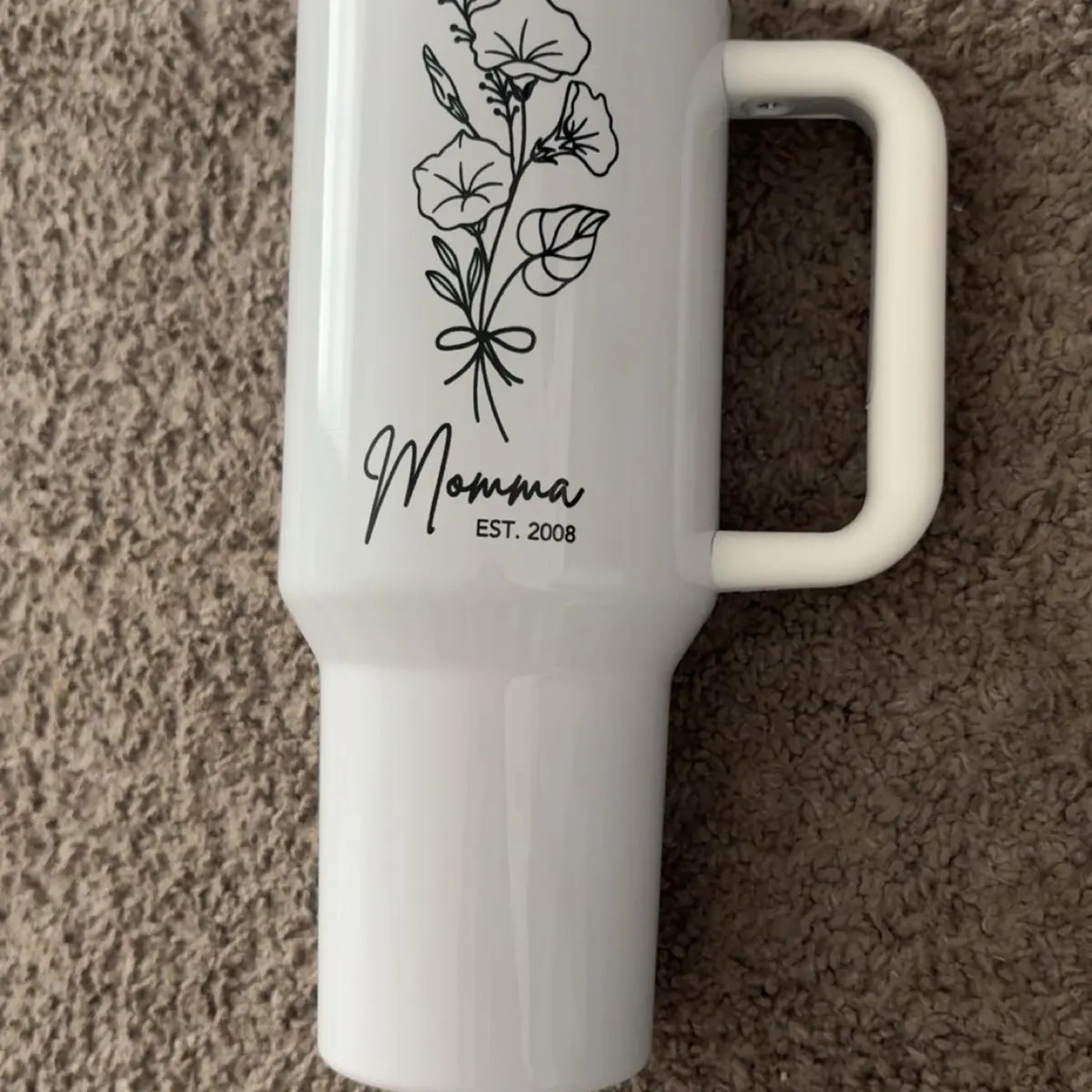Mama 40oz Tumbler, Custom New Mama Tumbler With Handle Gifts for New Mama First Mother's Day Mama... | Etsy (US)