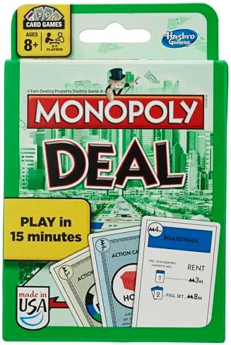 Monopoly Deal Card Game | Quick-Playing Card Game | Fun Games for Families and Kids | Ages 8 and ... | Amazon (US)