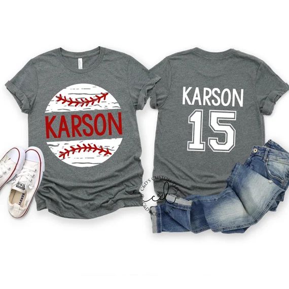 Baseball Shirts  Custom Baseball Shirts  Baseball Tees  | Etsy | Etsy (US)