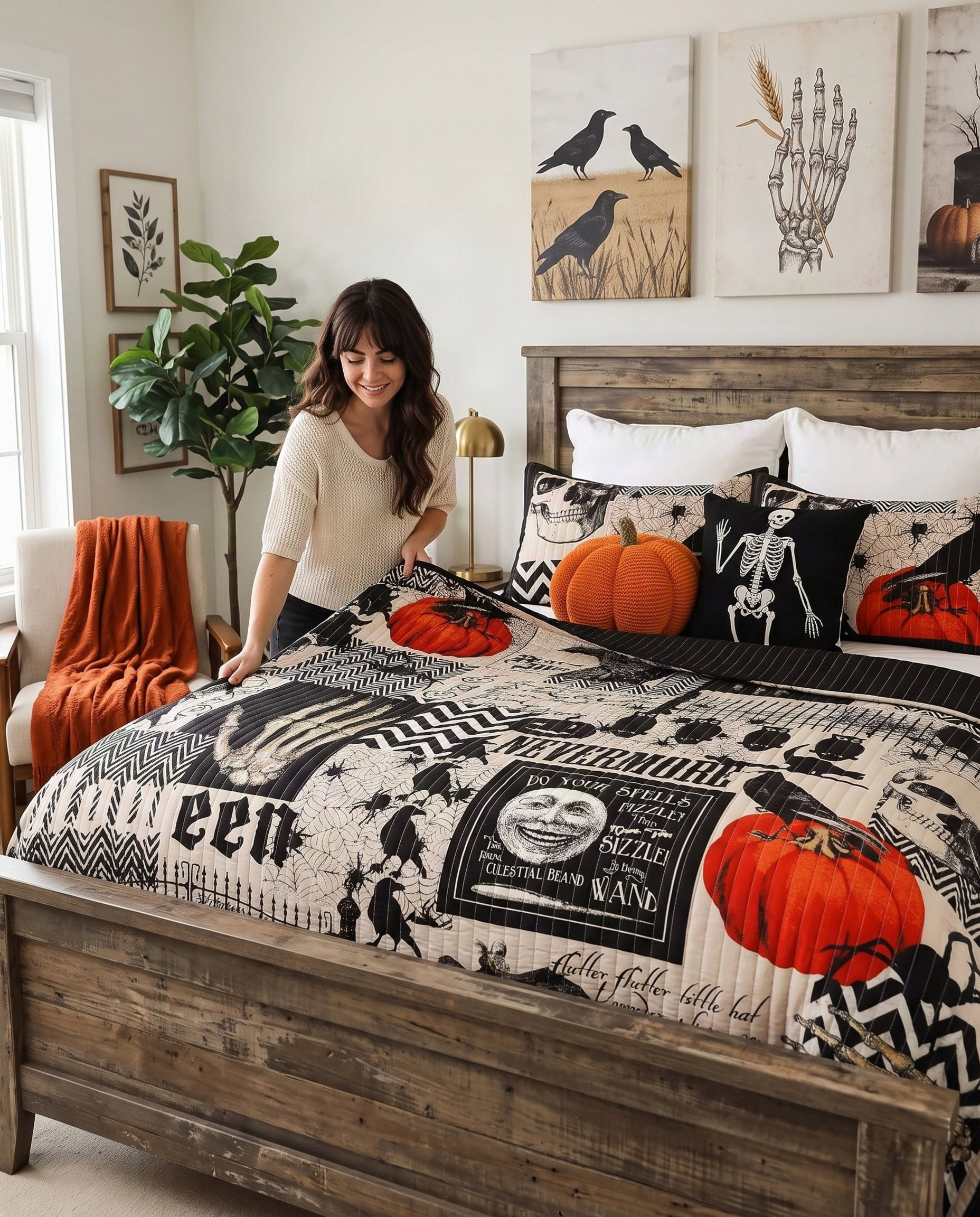 Halloween Bedspread Set 
BUY HERE: https://amzn.to/4iMPSKa

#Halloween2026 #halloweenishere #HalloweenDecorIdeas #halloweendecorating #BedroomMakeover #HalloweenBedding #CommissionsEarned 

 #LTKSeasonal #LTKHome #LTKSaleAlert