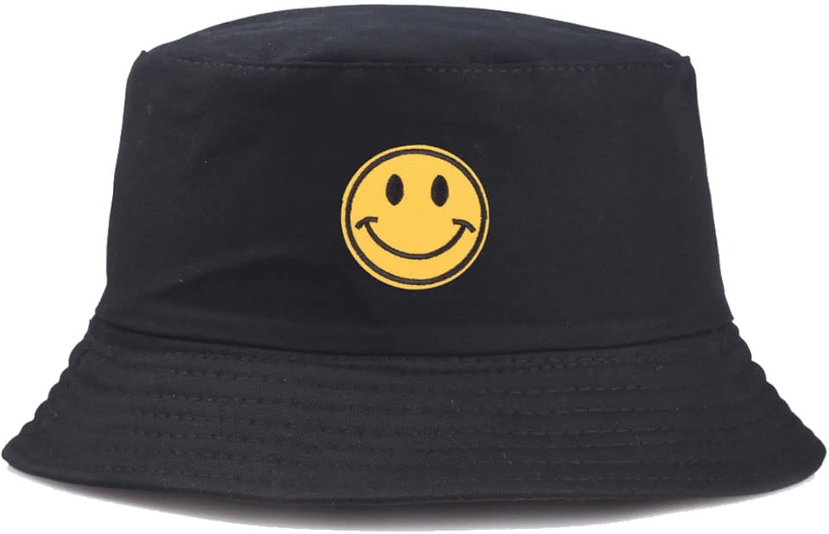 Anroll Unisex Smiley Face Embroidered Bucket Hats Sun Hat for Womens Men | Amazon (US)