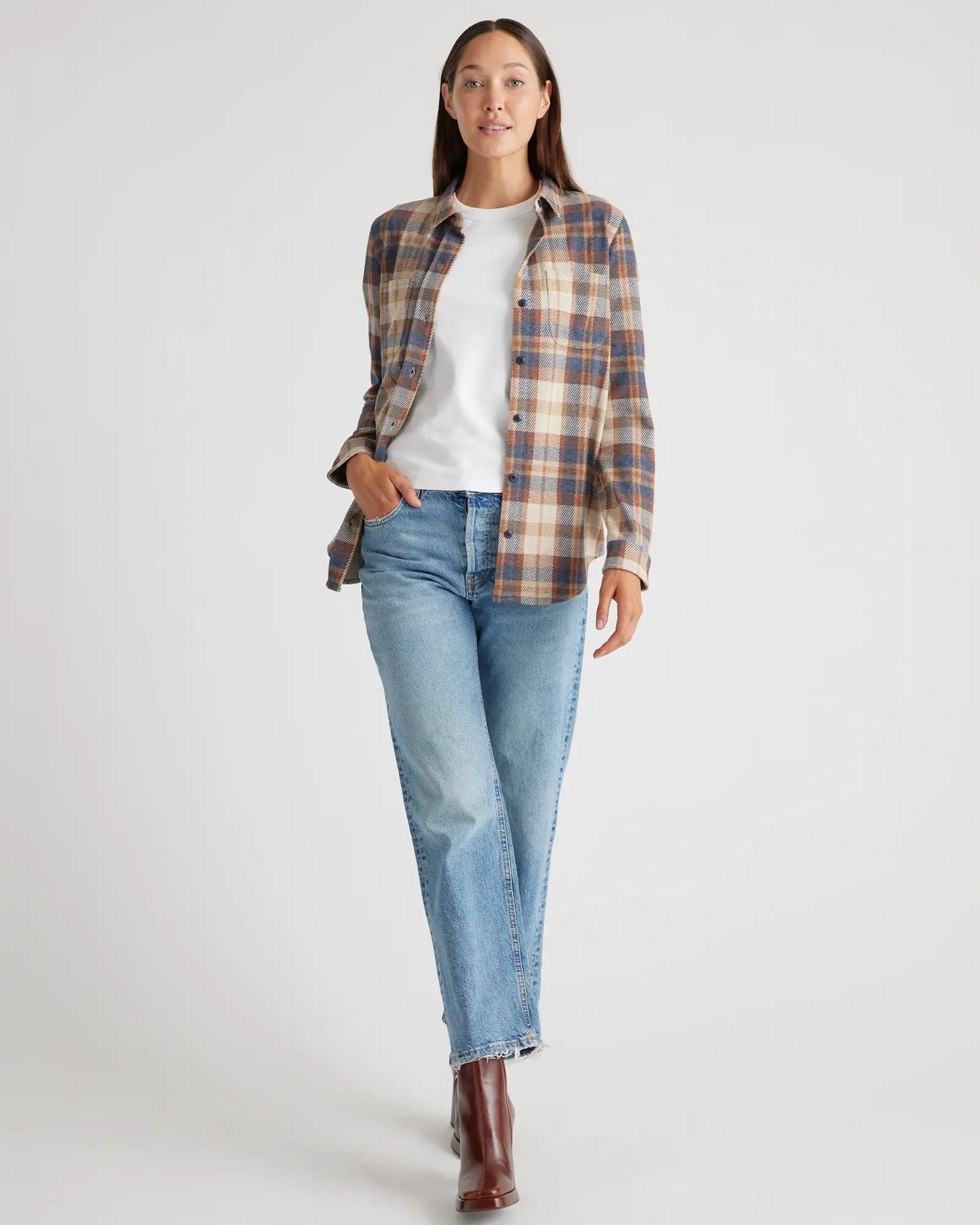 Stretch Sweater Fleece Shirt | Quince