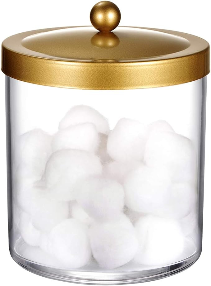 Premium Quality Apothecary Jar - 50 Ounce Large Clear Plastic Storage Container Jar with Rust Pro... | Amazon (US)