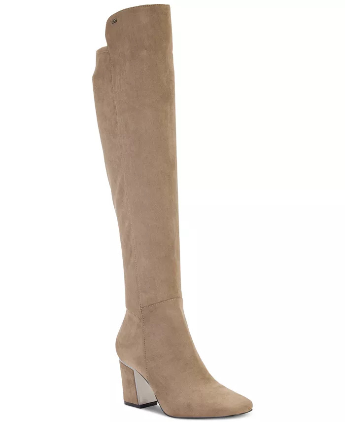 DKNY Women's Cilli Square-Toe Knee-High Dress Boots & Reviews - Boots - Shoes - Macy's | Macys (US)