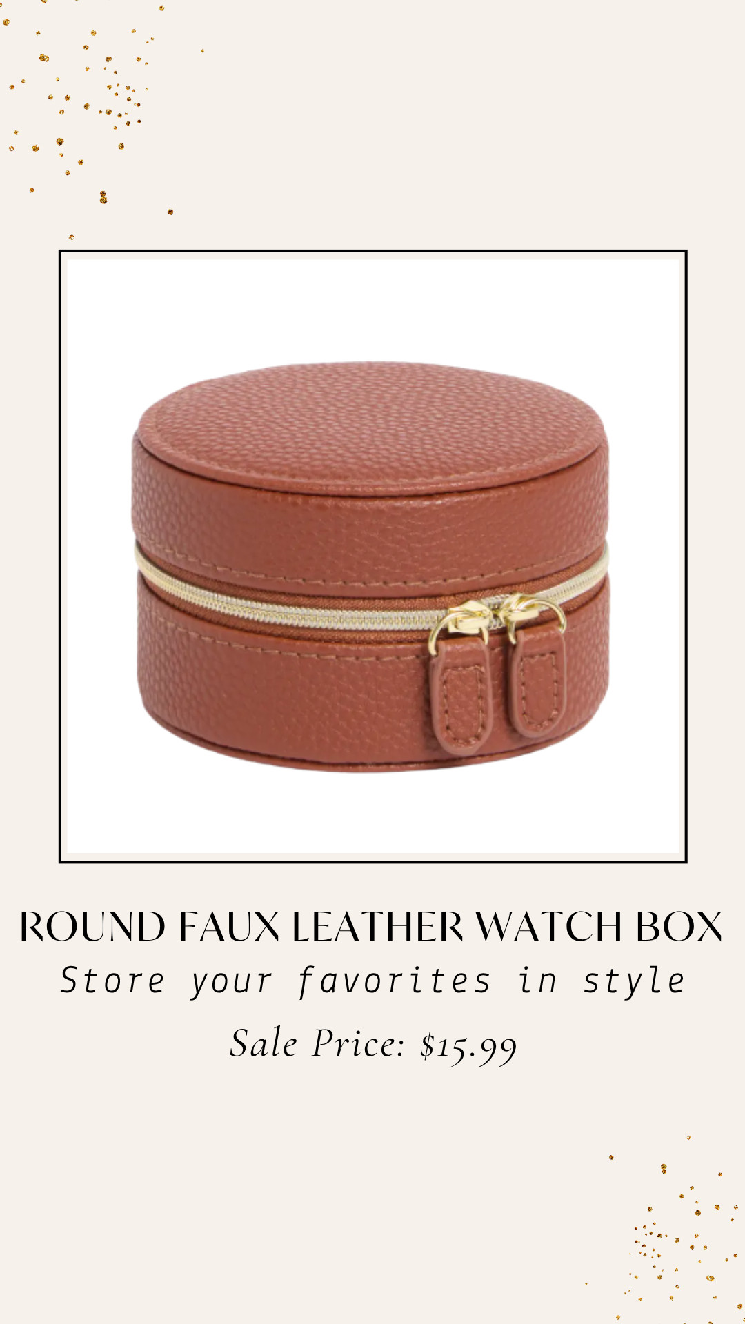 Keep your favorite timepieces organized in style with this Round Faux Leather Watch Box ⌚✨—featured in the Nordstrom Anniversary Sale! Chic, compact, and perfect for storing or traveling with your watches, it's a practical accessory that also makes a thoughtful gift 💕 Don't miss this stylish organization essential while it's on sale! 🛍️

#NordstromAnniversarySale #NordstromSale #WatchBox #Organization #TravelEssentials #HomeEssentials #Accessories #GiftIdeas #HomeFinds #LTKHome #LTKFinds #MustHaveFinds #BestSellers #SaleAlert #ShoppingDeals #LimitedTimeDeals #ShopTheSale #DealHunter #NordstromFinds #EverydayLuxury #HomeOrganization #StylishStorage #TravelStyle #LuxuryAccessories #HomeStyle 

 