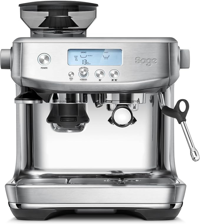 Sage - The Barista Pro, Bean to Cup Coffee Machine with Grinder and Milk Frother, Brushed Stainle... | Amazon (UK)