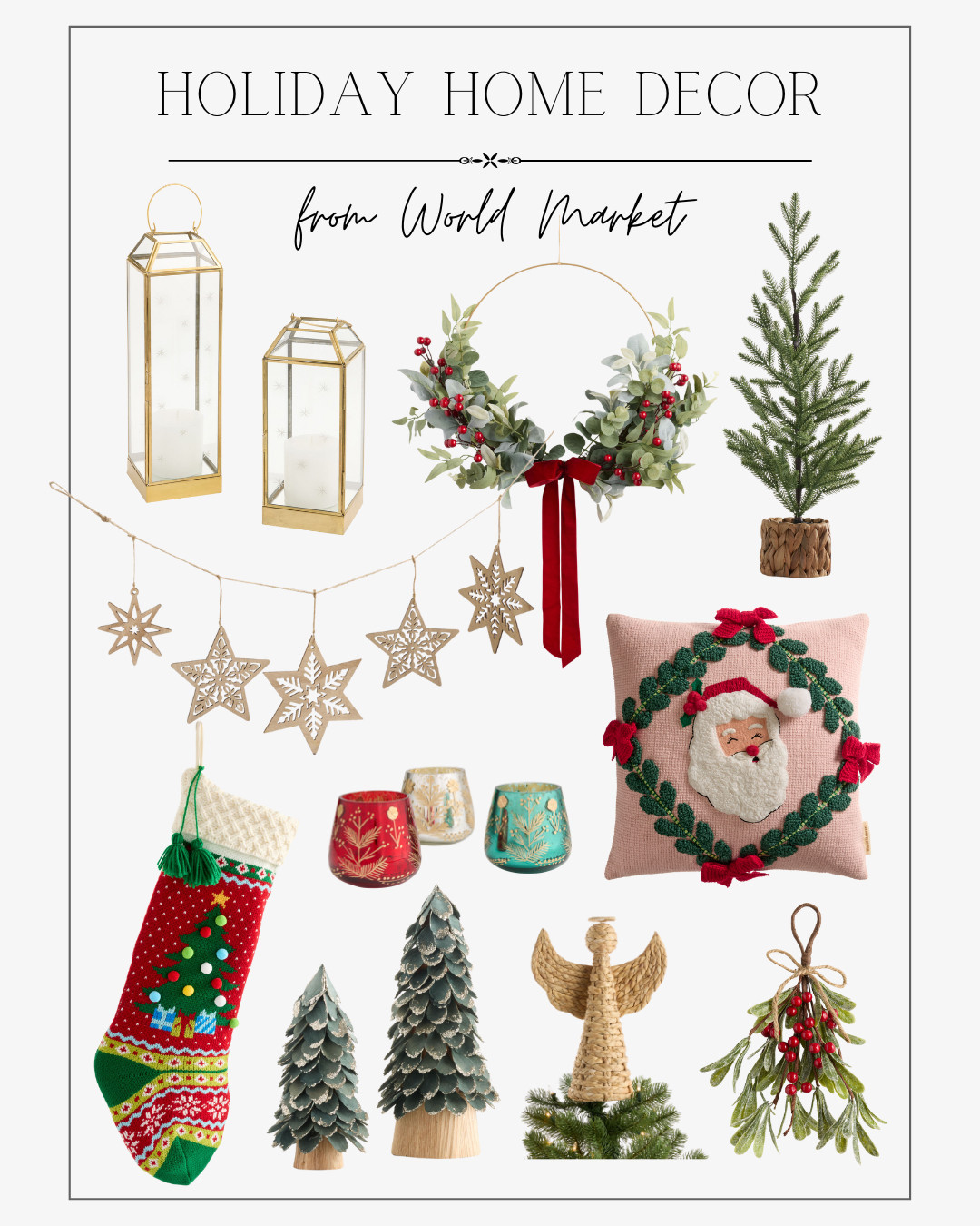 Top Holiday Decor Picks from World Market 

 #LTKSeasonal #LTKHome #LTKFindsUnder50