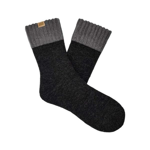 Men's UGG Camdyn Cozy Crew Socks One Size Tar/Charcoal | Scheels Sports