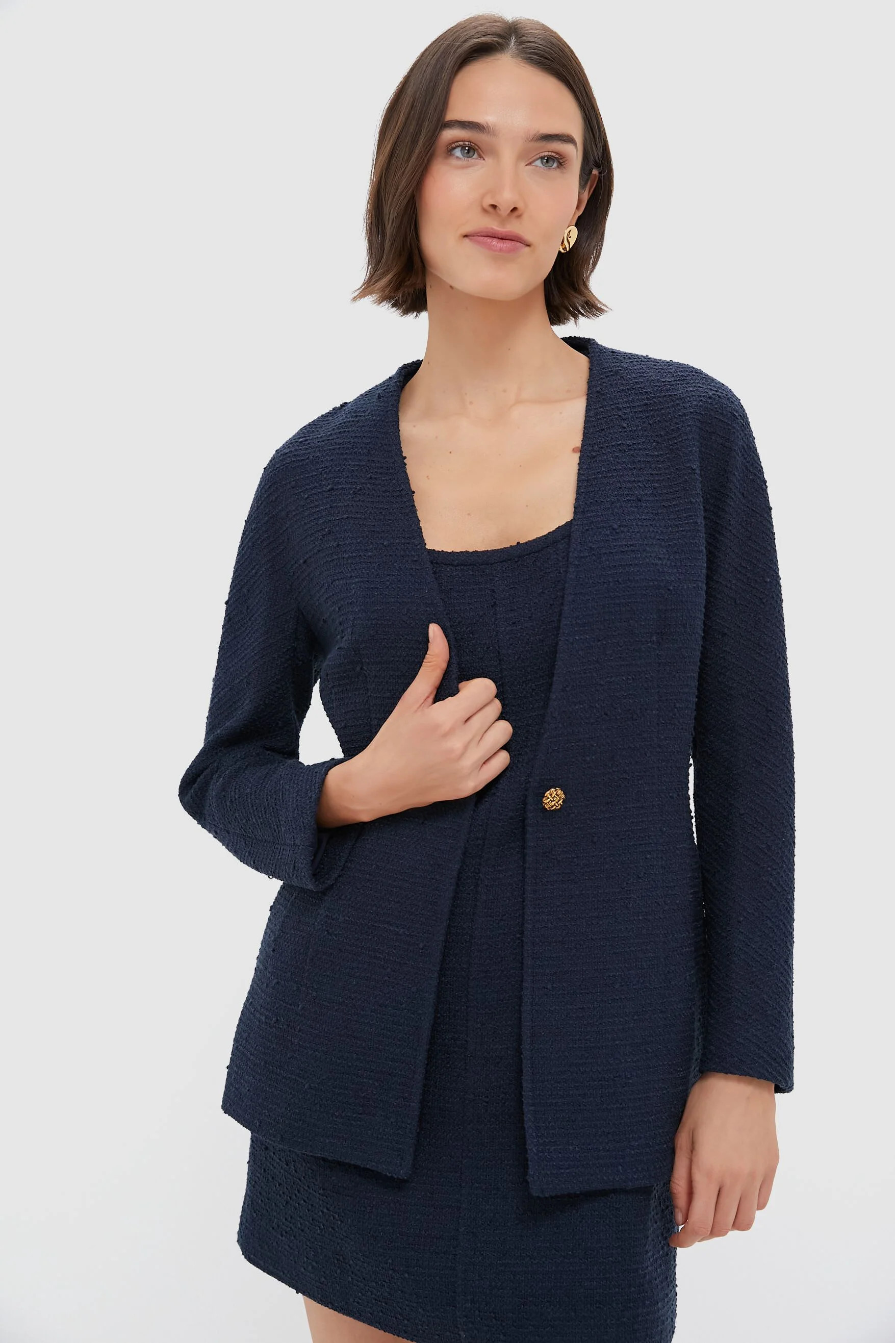 Navy Tweed Blaine Jacket | Tuckernuck (US)