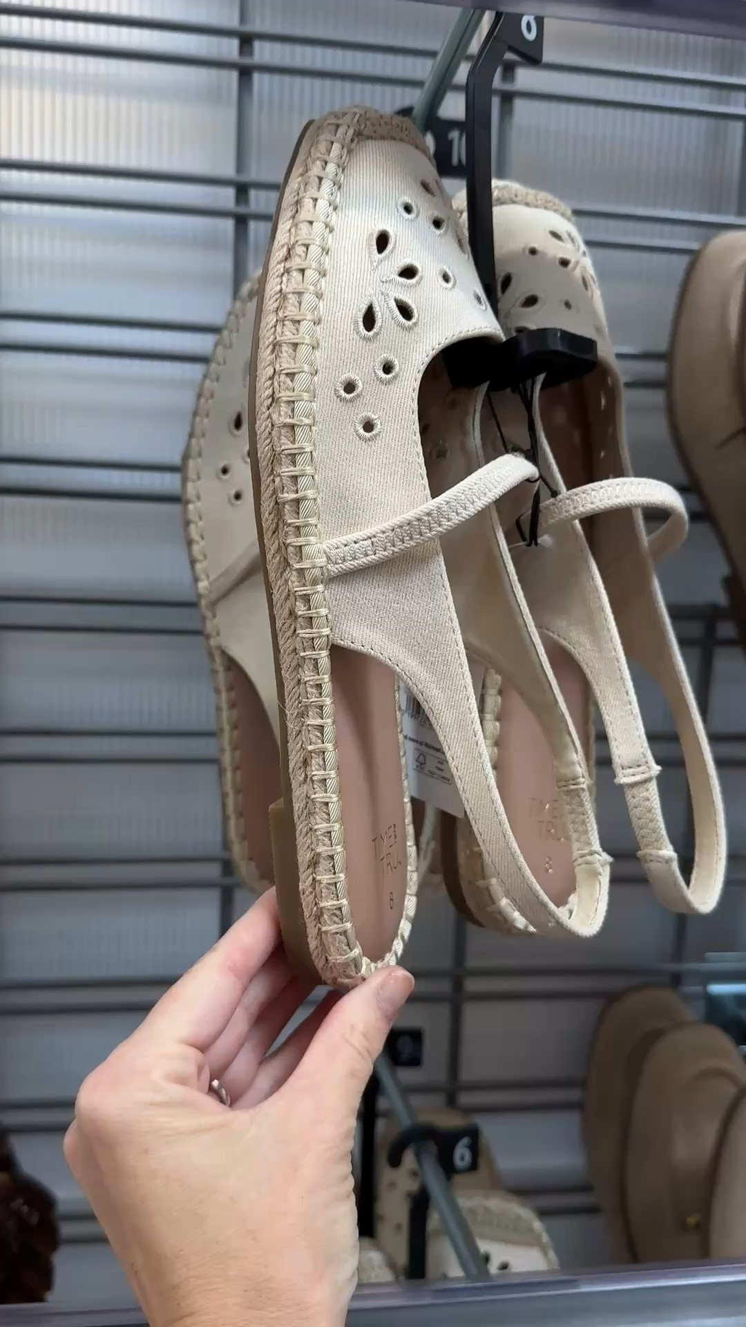 These Time and Tru slingback espadrilles in Bone are the neutral shoe you’ll reach for on repeat — that woven jute sole and eyelet cutout detail make them feel so much more elevated than the price tag. On clearance right now at Walmart, so grab your size before it’s gone! Perfect with linen shorts, a maxi dress, or rolled-up jeans for that easy summer look. 🛒

#walmartfinds #walmartfashion #espadrilles #timeandtru #walmartclearance #summershoes #neutralstyle #slingbackshoes #affordablefashion #walmartstyle #vacationstyle #closetstaples #shoesoftheday #budgetfashion #summerfashion