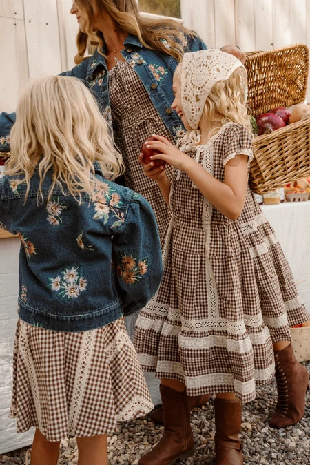 Palermo Dress in Hickory Gingham | Ivy City Co