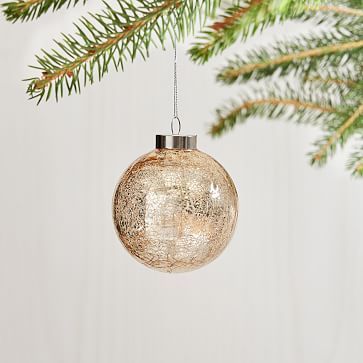 Glass Crackle Ornament | West Elm (US)