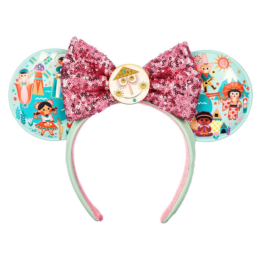Disney it's a small world Ear Headband with Sequined Bow for Adults | Disney Store