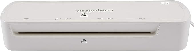 Amazon Basics 9-Inch Thermal Laminator Machine, White | Amazon (US)