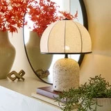 Better Homes & Gardens Rechargeable 14-Inch Stone Gourd Table Lamp with Fabric Dome Shade | Walmart (US)