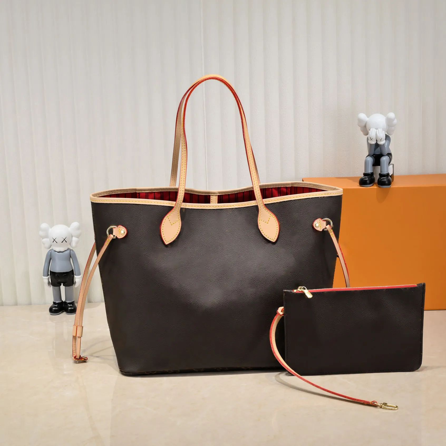 Women Handbag Brown Flower Tote Bags Shopping Bag Shoulder Crossbody Purse Fashion Genuine Leathe... | DHGate