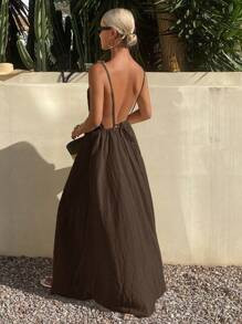 Noahk backless summer Dress | SHEIN
