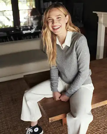 The $50 Cashmere V-Neck Sweater | Quince | Quince