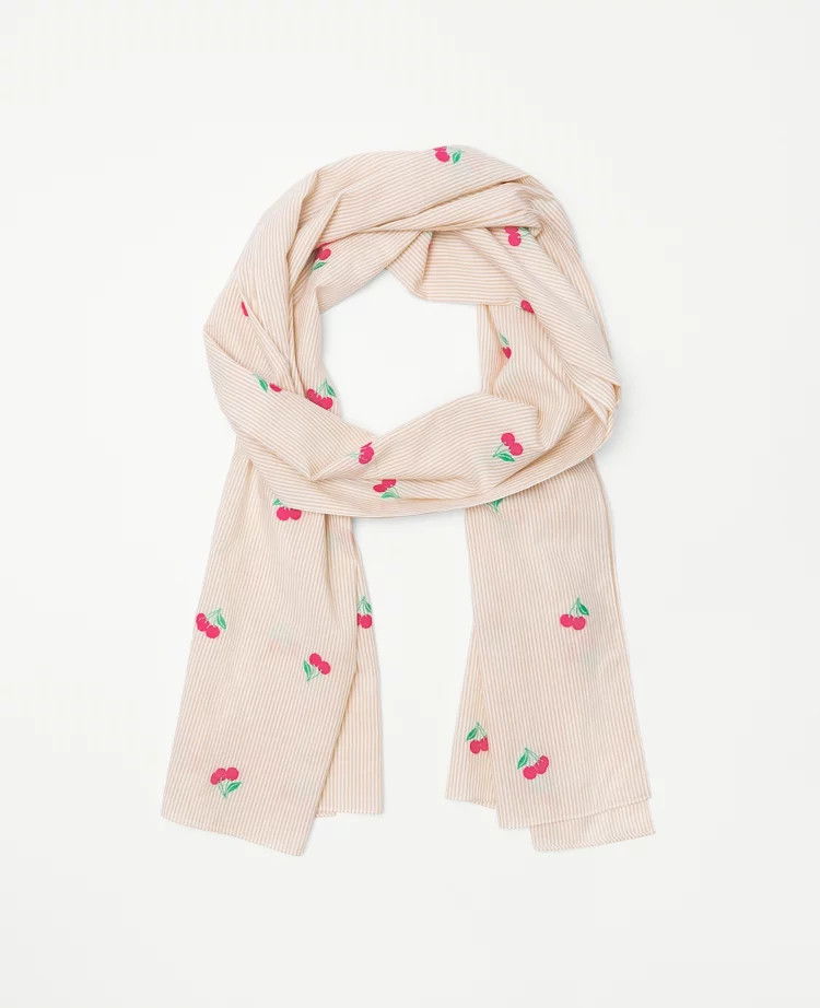 Cherry Clip Scarf | Ann Taylor (US)
