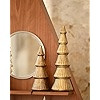 WONDROUS' DECO Wooden Christmas Tree Figurine, Tabletop White Tree Figurine, Set of 2 Desk Center... | Amazon (US)