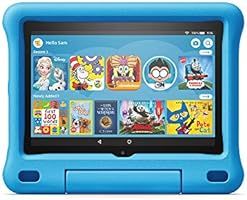 Fire HD 8 Kids tablet, 8" HD display, ages 3-7, 32 GB, includes 2-year worry-free guarantee, Blue... | Amazon (US)