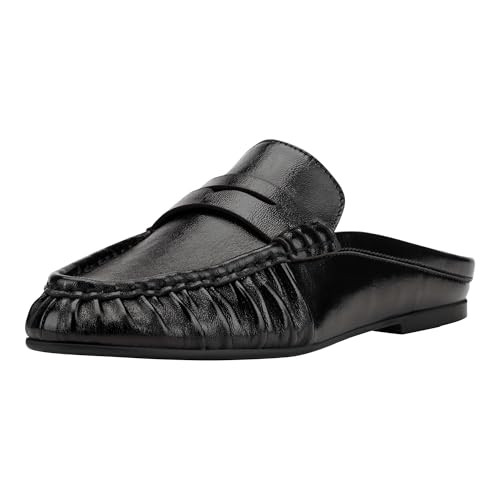 Marc Fisher LTD Women's Jaynie Flat, Black Leather 001, 6.5 | Amazon (US)