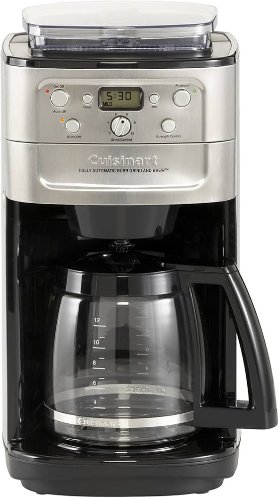 Cuisinart Grind & Brew 12 Cup Coffeemaker, Chrome | Amazon (US)