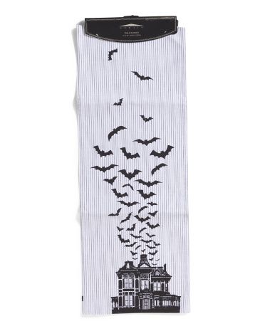 16x90 Bat Haunted House Table Runner | TJ Maxx