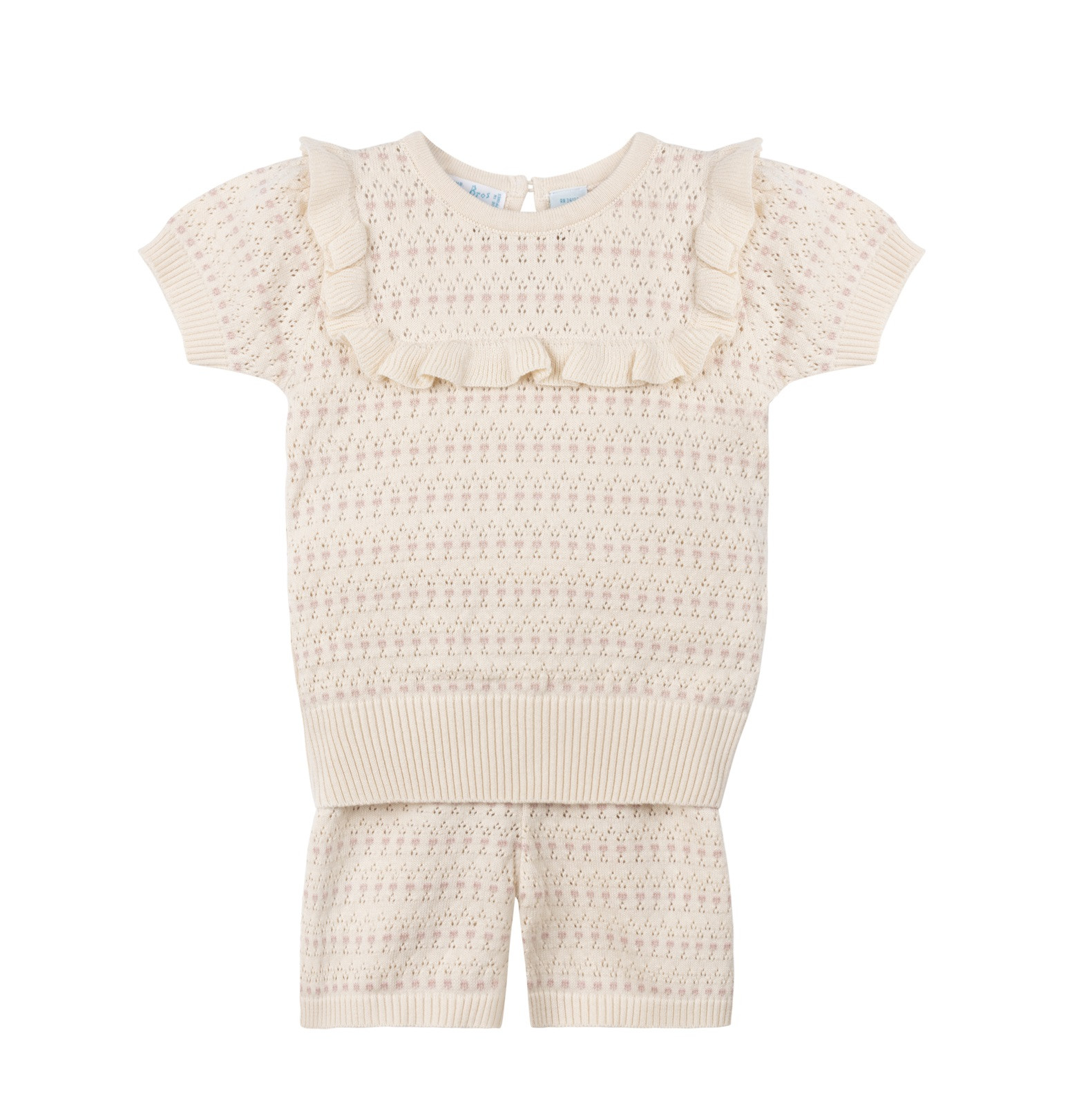 Girls Pointelle Jacquard Knit Set | Feltman Brothers