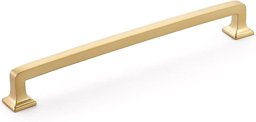 Schaub 536-SSB Menlo Park Collection 8 in. (203mm) Pull, Signature Satin Brass | Amazon (US)