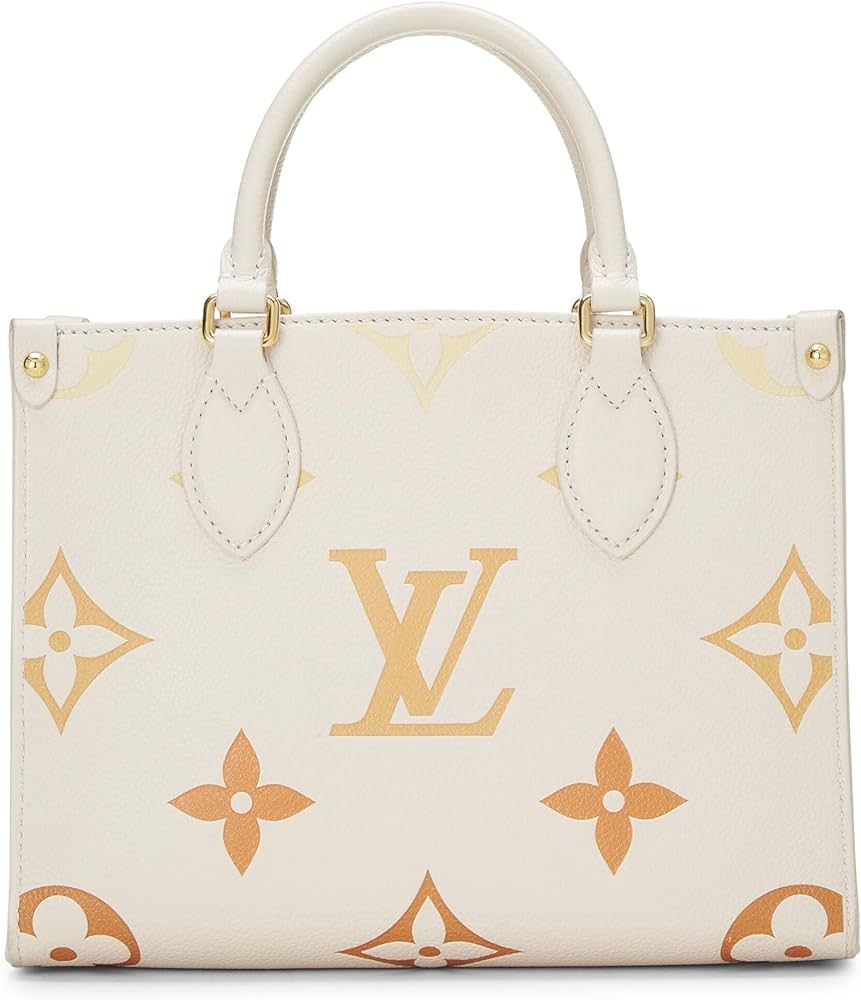 Amazon.com: Louis Vuitton, Pre-Loved Beige Giant Monogram Empreinte On The Go PM, Beige : Luxury ... | Amazon (US)