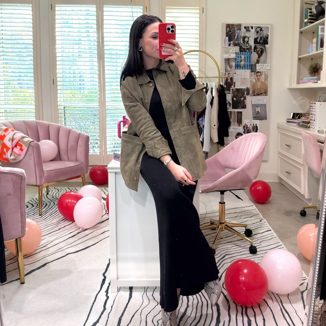 ootd // snake skin boots // black dress // linked similar jackets 

 #LTKootd