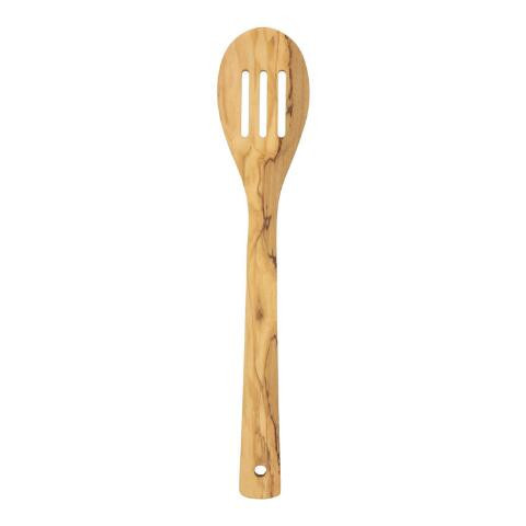Olive Wood Slotted Serving Spoon | World Market